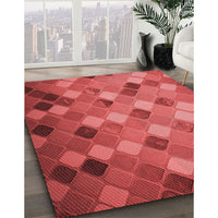 Patterned Red Rug, pat3740rd