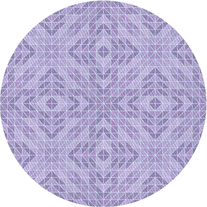 Square Patterned Purple Rug, pat3741blu