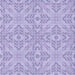 Round Machine Washable Transitional Purple Rug, wshpat3741blu