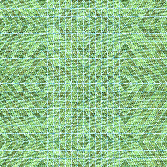 Machine Washable Transitional Green Rug, wshpat3741lblu