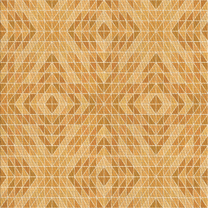 Patterned Neon Orange Rug, pat3741org