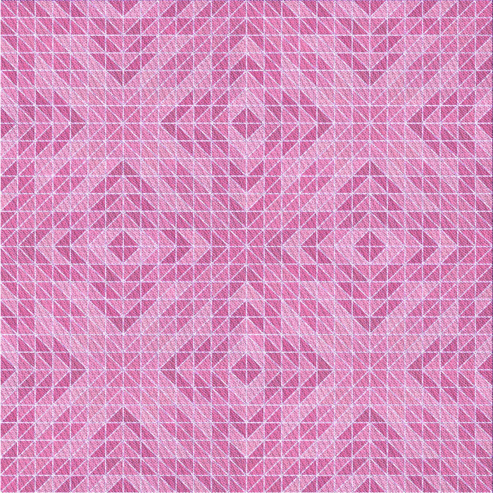 Round Machine Washable Transitional Neon Pink Rug, wshpat3741pur