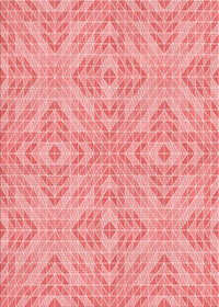 Machine Washable Transitional Pastel Pink Rug, wshpat3741rd