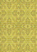 Patterned Mustard Yellow Novelty Rug, pat3741