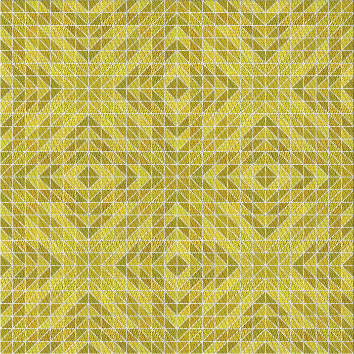 Square Patterned Mustard Yellow Novelty Rug, pat3741