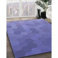 Patterned Purple Rug, pat3743blu