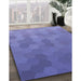 Machine Washable Transitional Purple Rug in a Family Room, wshpat3743blu