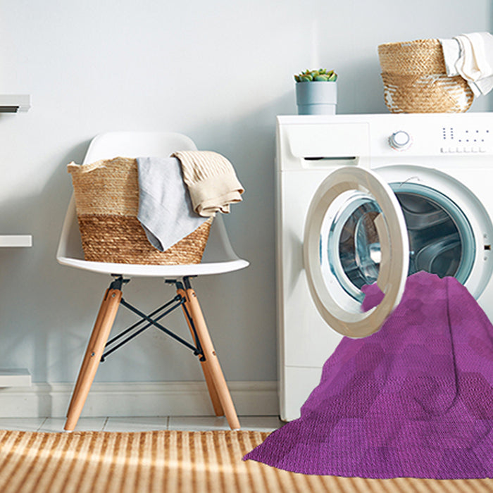 Machine Washable Transitional Bright Neon Pink Purple Rug in a Washing Machine, wshpat3743pur