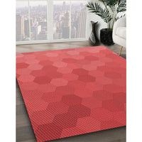 Patterned Red Rug, pat3743rd