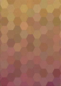 Patterned Mango Orange Modern Rug, pat3743