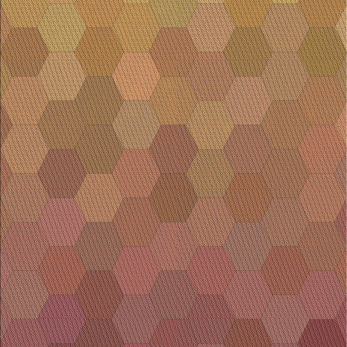 Patterned Mango Orange Modern Rug, pat3743