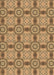 Machine Washable Transitional Orange Rug, wshpat3744brn