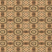 Round Machine Washable Transitional Orange Rug, wshpat3744brn