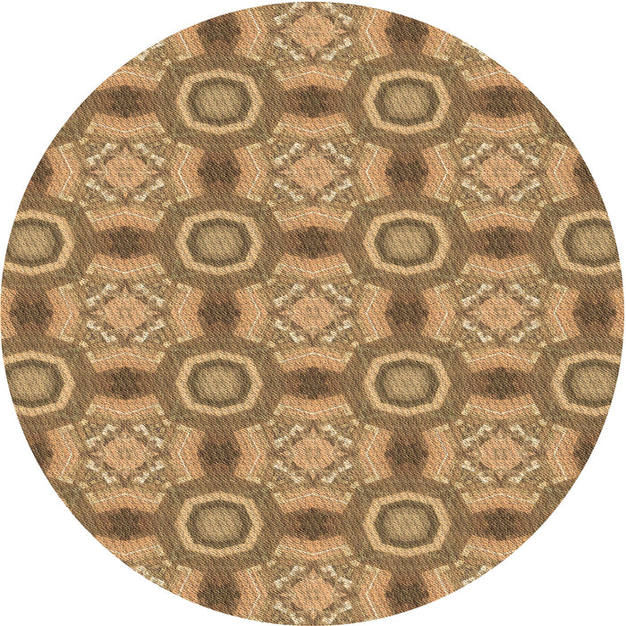 Square Machine Washable Transitional Orange Rug in a Living Room, wshpat3744brn