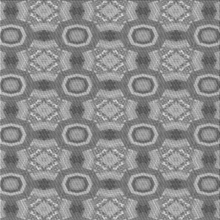 Round Patterned Dark Gray Rug, pat3744gry