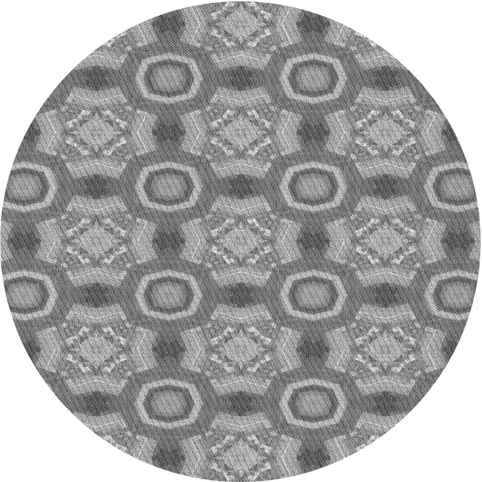 Square Machine Washable Transitional Dark Gray Rug in a Living Room, wshpat3744gry