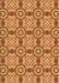 Patterned Orange Rug, pat3744org