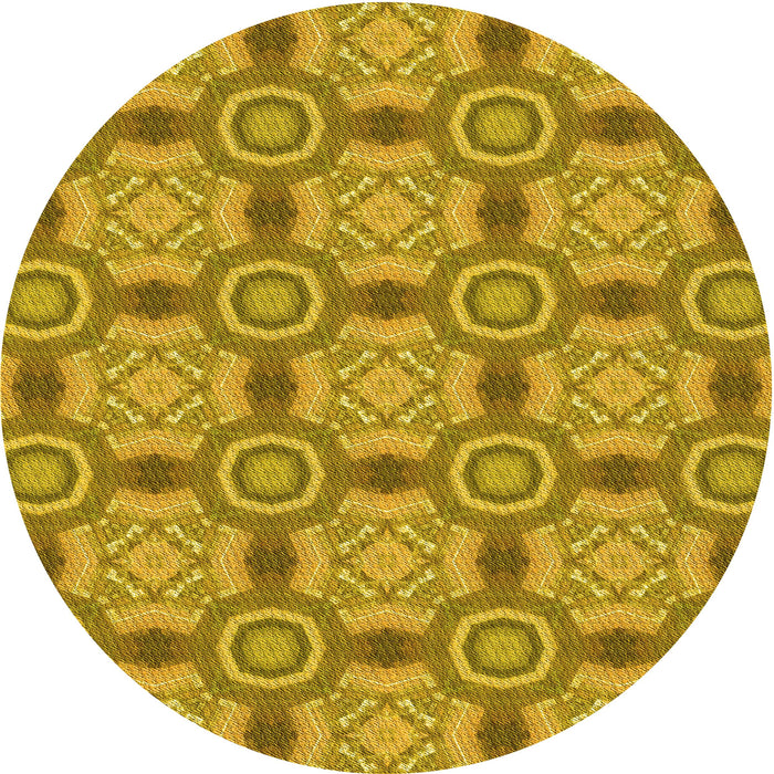 Square Machine Washable Transitional Dark Bisque Brown Rug in a Living Room, wshpat3744yw