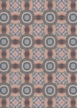 Machine Washable Transitional Rosy-Finch Purple Rug, wshpat3744