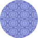 Square Patterned Sky Blue Rug, pat3745blu