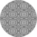 Square Patterned Cloud Gray Rug, pat3745gry