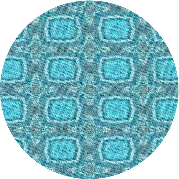 Square Machine Washable Transitional Blue Ivy Blue Rug in a Living Room, wshpat3745lblu