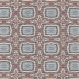 Square Patterned Pale Silver Gray Novelty Rug, pat3745