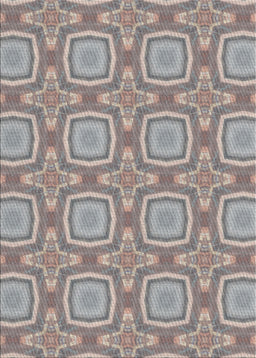 Patterned Pale Silver Gray Novelty Rug, pat3745