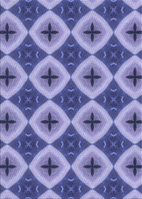 Machine Washable Transitional Deep Periwinkle Purple Rug, wshpat3746blu