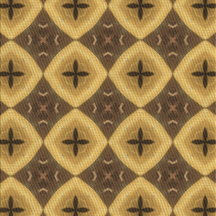 Patterned Saddle Brown Rug, pat3746brn