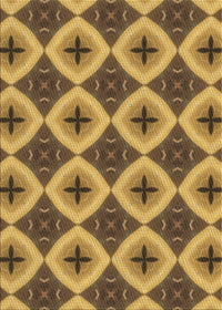 Machine Washable Transitional Saddle Brown Rug, wshpat3746brn