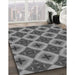 Machine Washable Transitional Gunmetal Gray Rug in a Family Room, wshpat3746gry