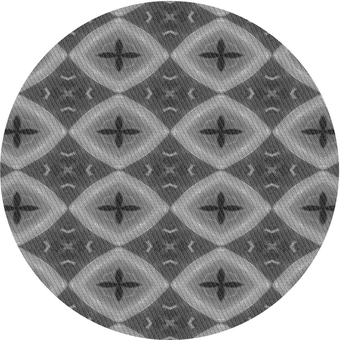 Square Machine Washable Transitional Gunmetal Gray Rug in a Living Room, wshpat3746gry