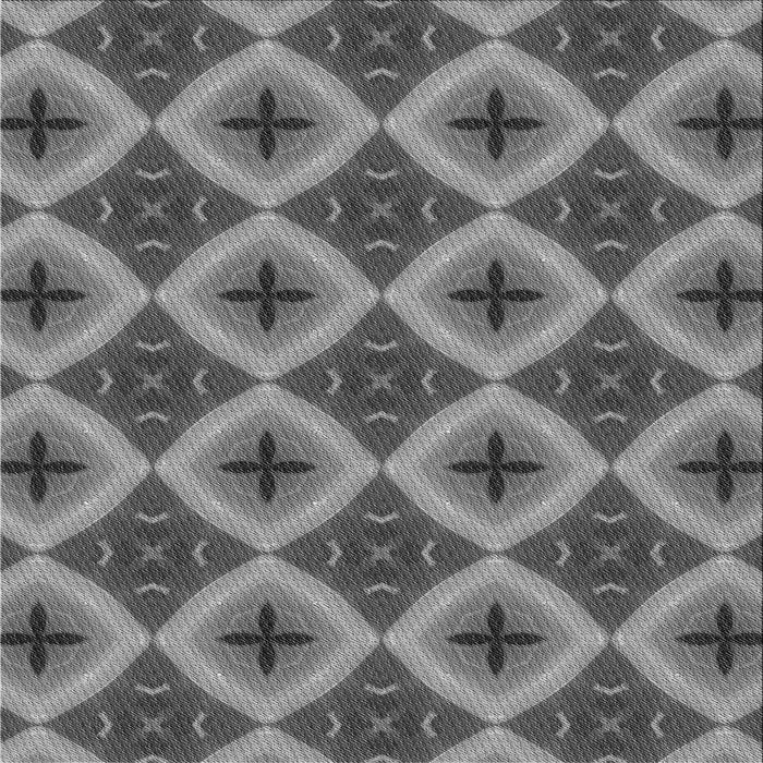 Round Patterned Gunmetal Gray Rug, pat3746gry