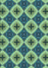 Patterned Pastel Green Rug, pat3746lblu