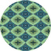 Square Machine Washable Transitional Pastel Green Rug in a Living Room, wshpat3746lblu