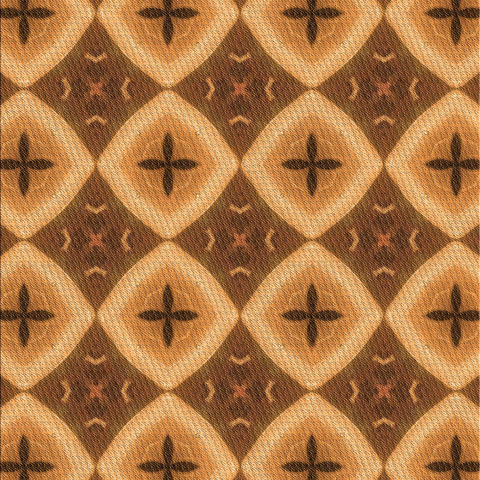 Patterned Mahogany Brown Rug, pat3746org