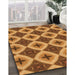 Machine Washable Transitional Mahogany Brown Rug in a Family Room, wshpat3746org