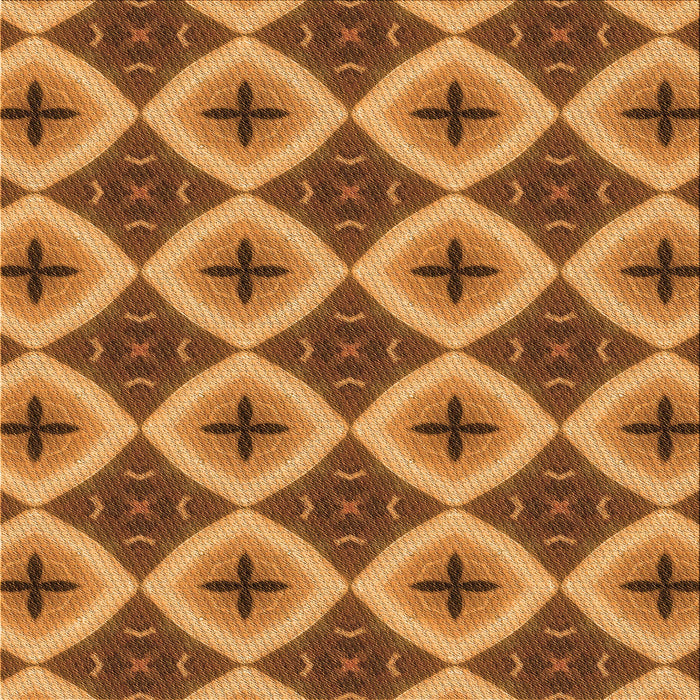 Round Machine Washable Transitional Mahogany Brown Rug, wshpat3746org