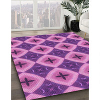 Patterned Purple Rug, pat3746pur