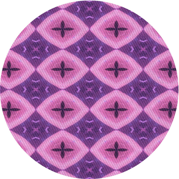 Square Machine Washable Transitional Purple Rug in a Living Room, wshpat3746pur