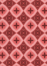 Machine Washable Transitional Red Rug, wshpat3746rd