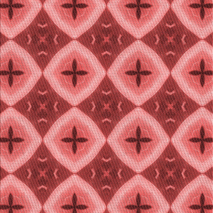 Patterned Red Rug, pat3746rd