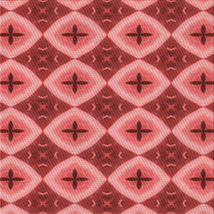 Round Patterned Red Rug, pat3746rd