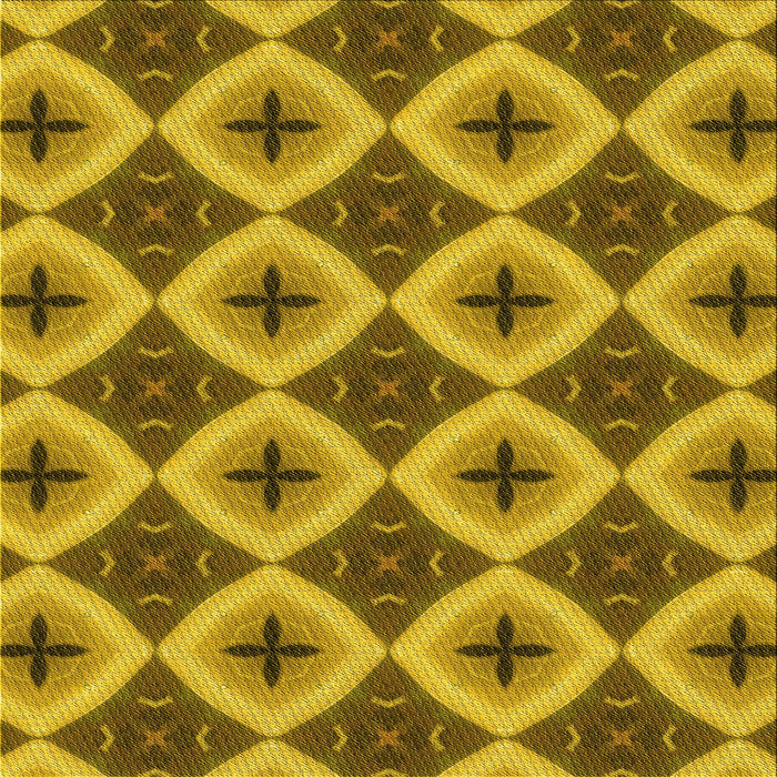 Round Patterned Dark Bronze Brown Rug, pat3746yw