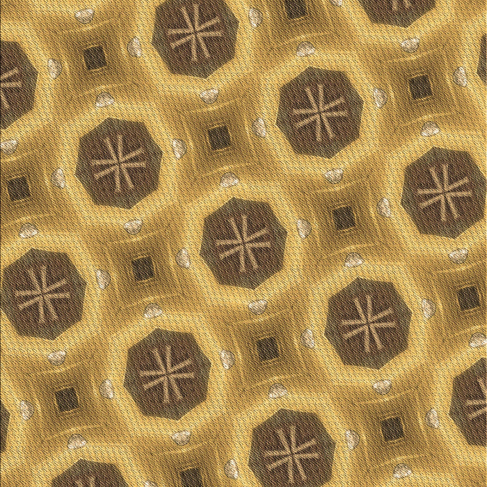 Patterned Orange Rug, pat3747brn