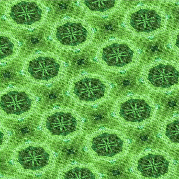 Round Patterned Emerald Green Rug, pat3747grn