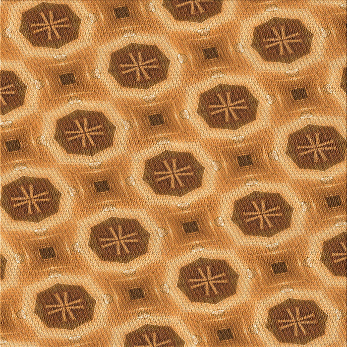 Round Machine Washable Transitional Mahogany Brown Rug, wshpat3747org