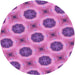 Square Patterned Violet Purple Rug, pat3747pur