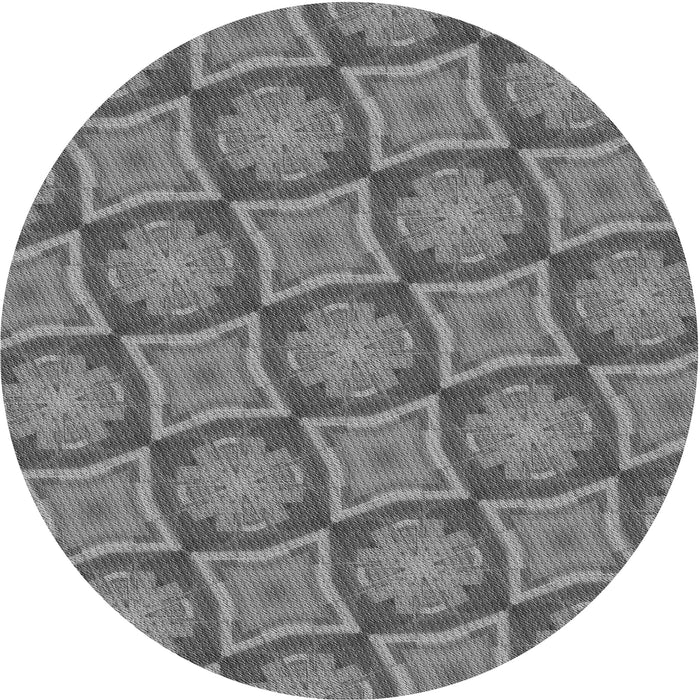 Square Machine Washable Transitional Grey Gray Rug in a Living Room, wshpat3748gry